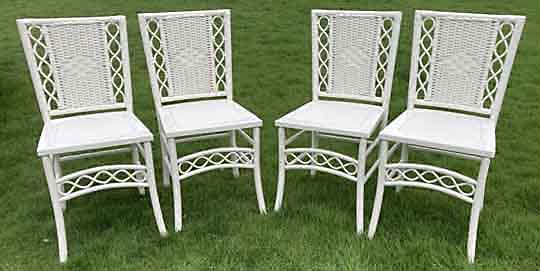 Antique Wicker Dining Chairs
