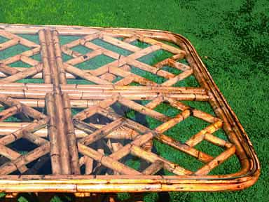 Mid-Century Bamboo Dining Set