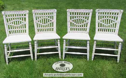 Antique Wicker Dining Chairs