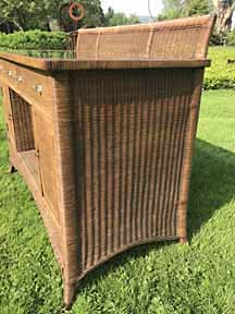 Antique Wicker Server