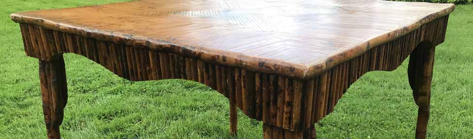 Antique Bamboo Dining Set