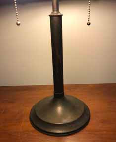 Antique Panel Glass Lamp