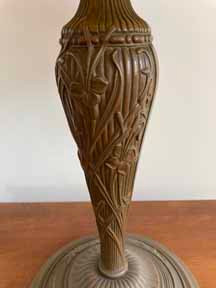 Antique Panel Glass Lamp