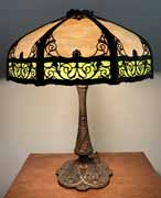 Antique Wicker Lamp