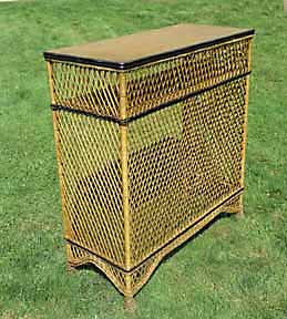 Antique Wicker Bar