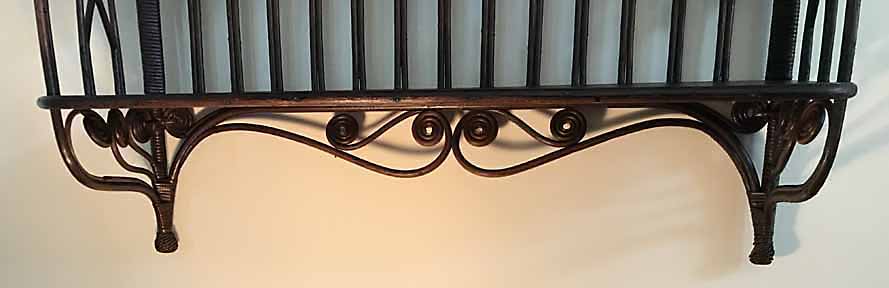 Antique Wicker Shelf