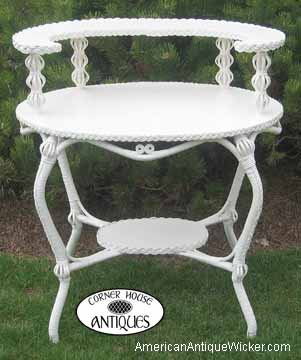 Antique Wicker Vanity