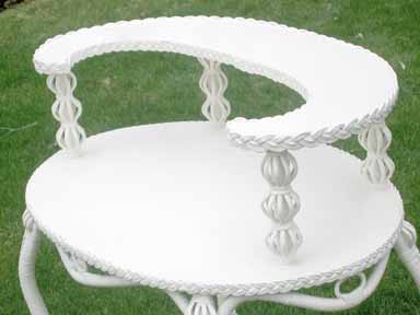 antique wicker vanity