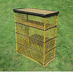 Antique Wicker Bar
