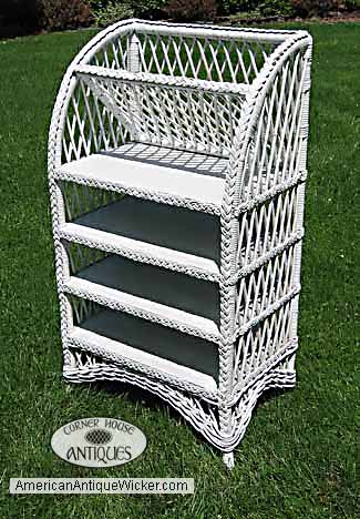 Antique Wicker Bookcase