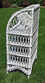 Antique Wicker Bookcase