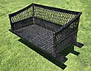 Antique Wicker Bookcase