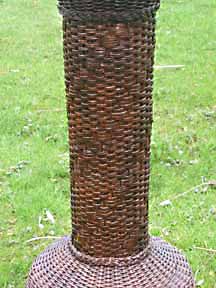 Antique Wicker Pedestal