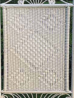 Antique Wicker Folding Screen