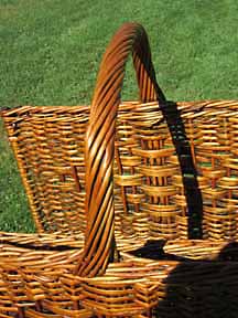 Antique Wicker Magazine Stand