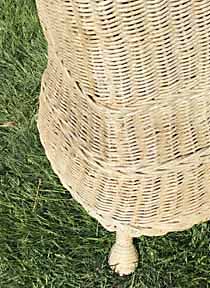 antique wicker floorlamp