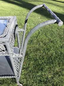 Antique Wicker Teacart