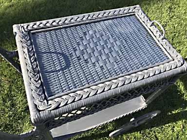 Antique Wicker Teacart