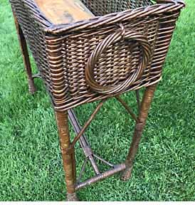 Antique Wicker Planter