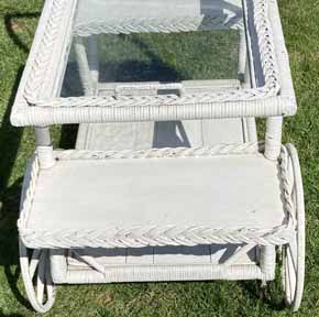 Antique Wicker Shelf