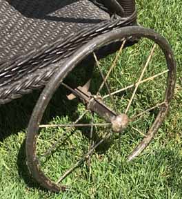 Antique Wicker Cart