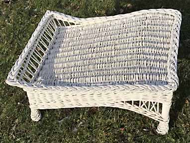 Antique Wicker Bar Harbor  ottoman