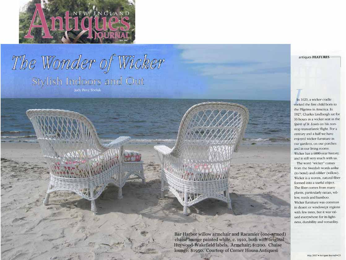 American antique wicker