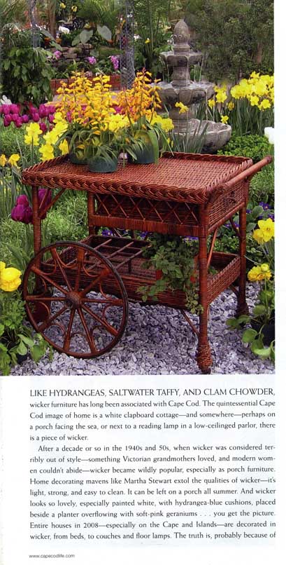 American antique wicker