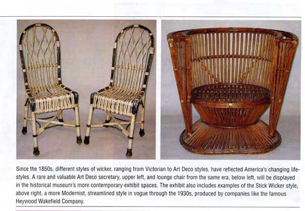 American antique wicker