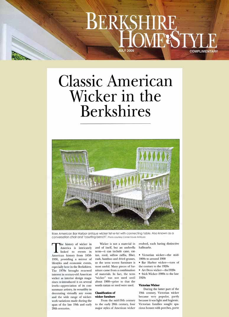 American antique wicker