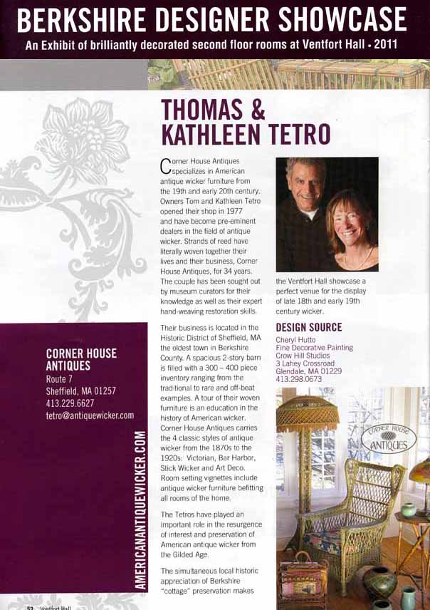 Tom Tetro, Thomas Tetro, Kathleen Tetro, American Antique Wicker