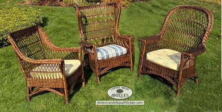 Antique Wicker Suite
