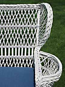 Antique Wicker Settee