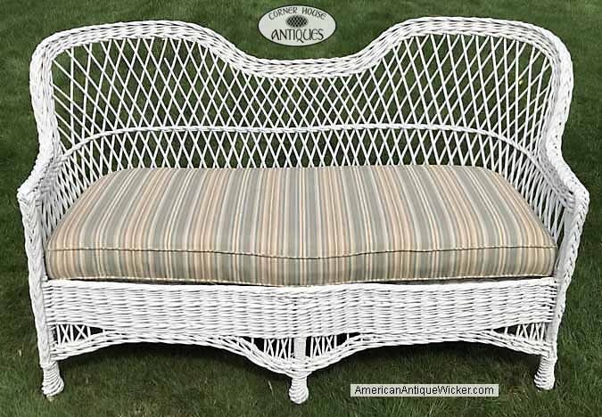 Antique Wicker  Sofa
