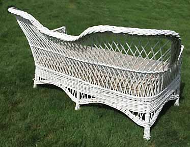 Antique Wicker Sofa