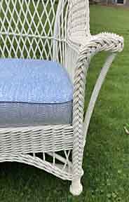 Antique Wicker Settee