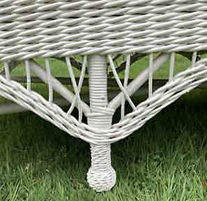 Antique Wicker Settee