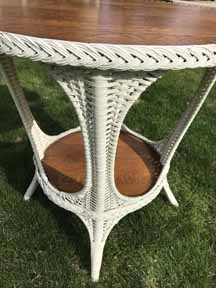 Antique Wicker Table