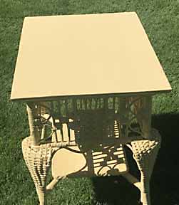 Antique Wicker Table
