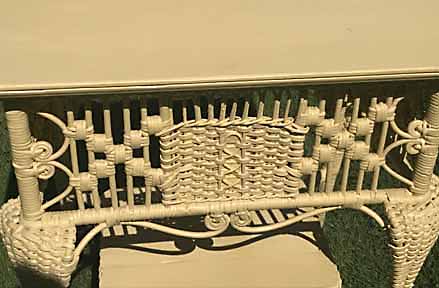 Antique Wicker Table