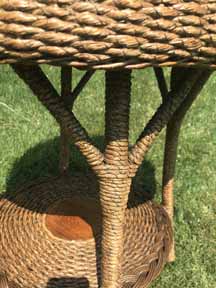 Antique Wicker Table