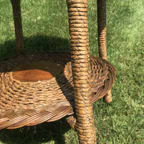Antique Wicker Table