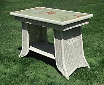 Antique Wicker Table