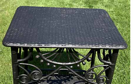 Antique Wicker Table
