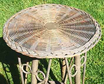 Antique Wicker Table